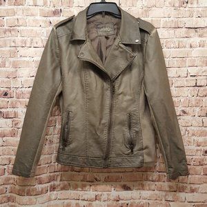 Sebby Soft Faux Leather Jacket Large